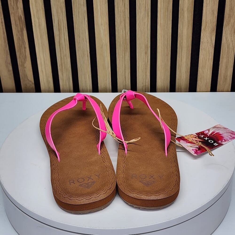 NEW - Roxy Luv Me Knot Women’s Flip Flop Sandals Platform Casual Size 6 - Picture 2 of 6